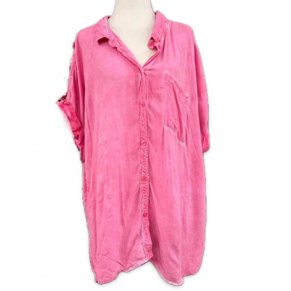 Velvet Heart Short Sleeve Button Up